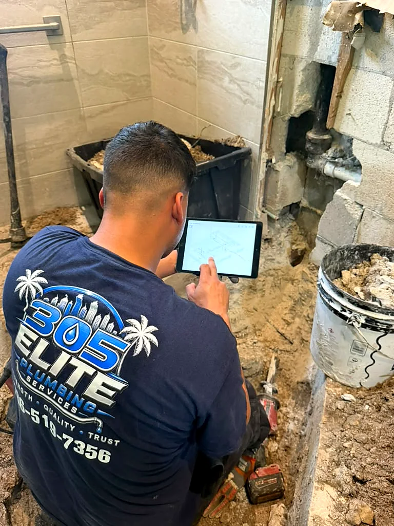 Under-slab drain repair in Miami by 305 Elite Plumbing