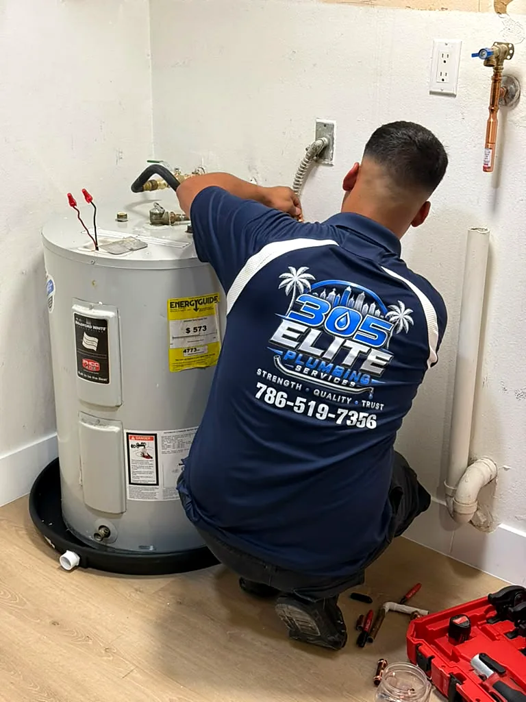 New water heater installation in Miami by 305 Elite Plumbing