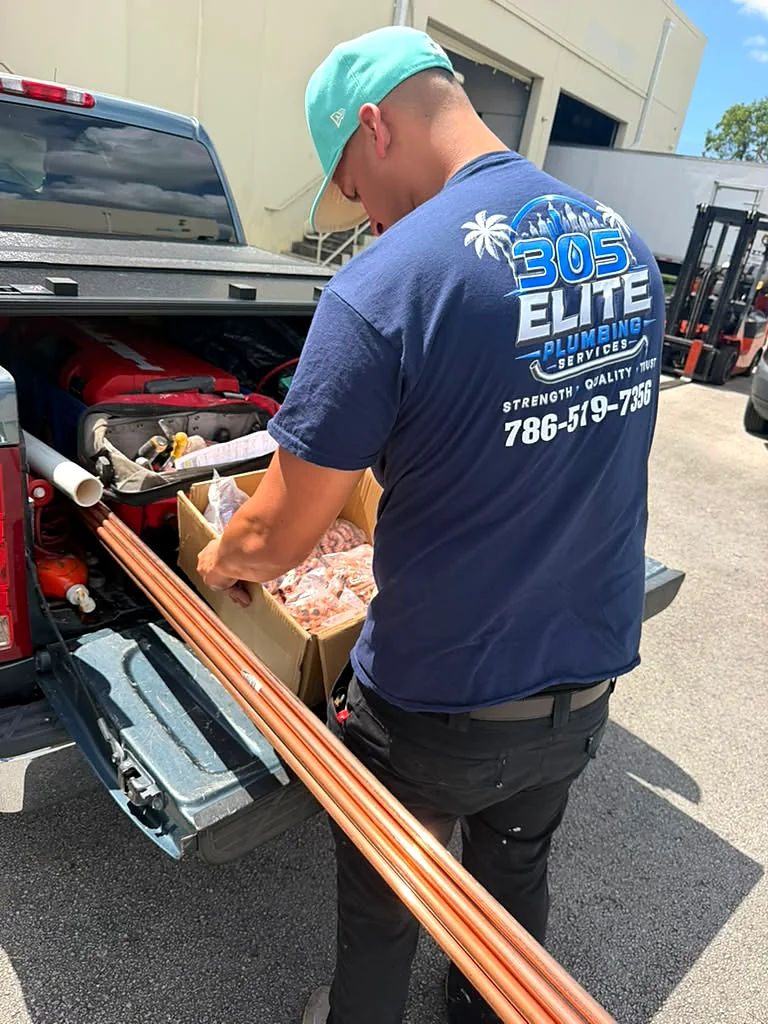 Copper pipe re-piping materials in Miami by 305 Elite Plumbing